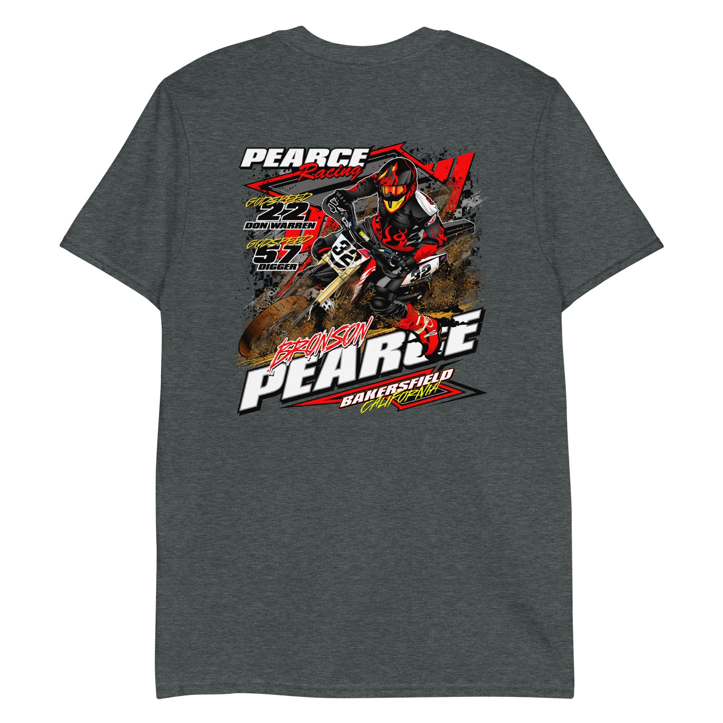 2023 Pearce Racing T-Shirt White Logo's