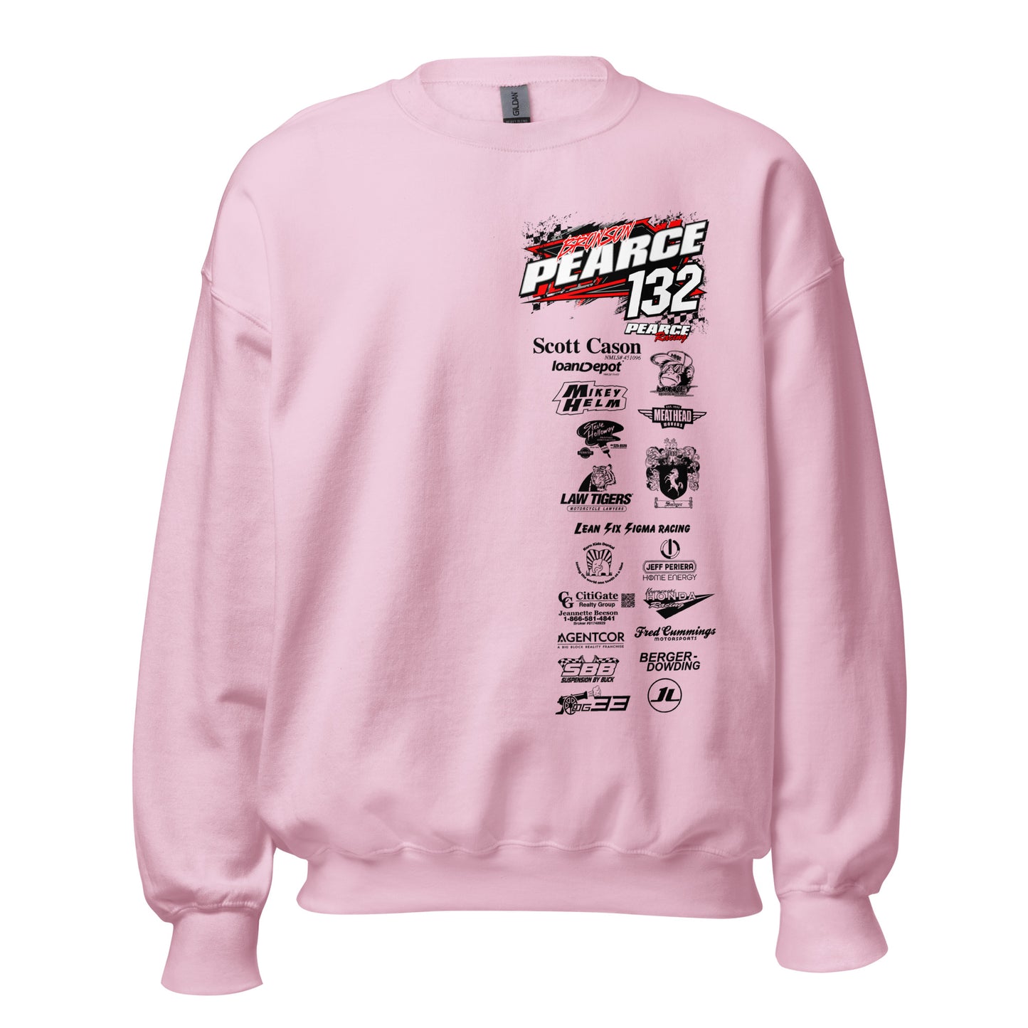 2023 Pearce Racing Crewneck Black Logo's
