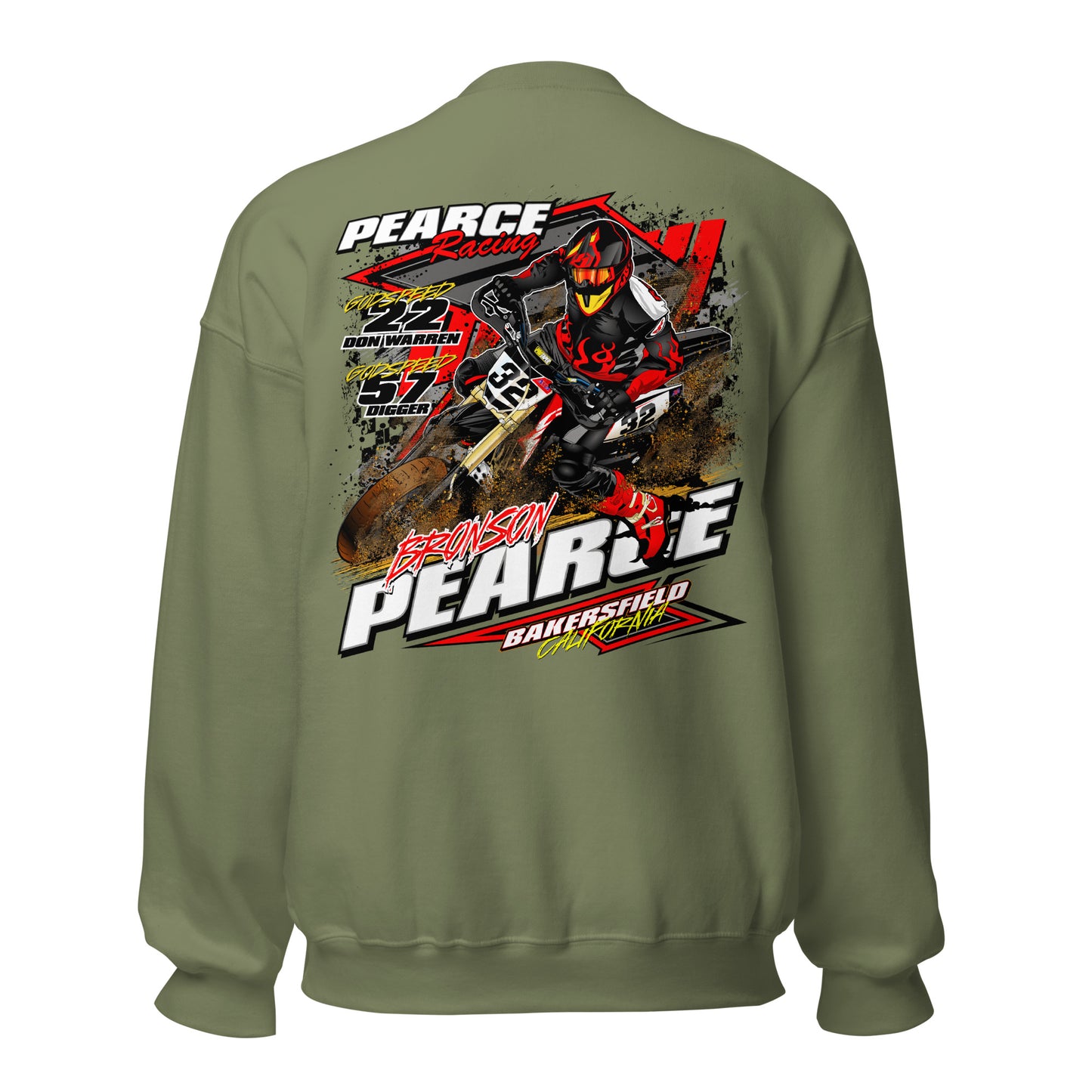 2023 Pearce Racing Crewneck Black Logo's