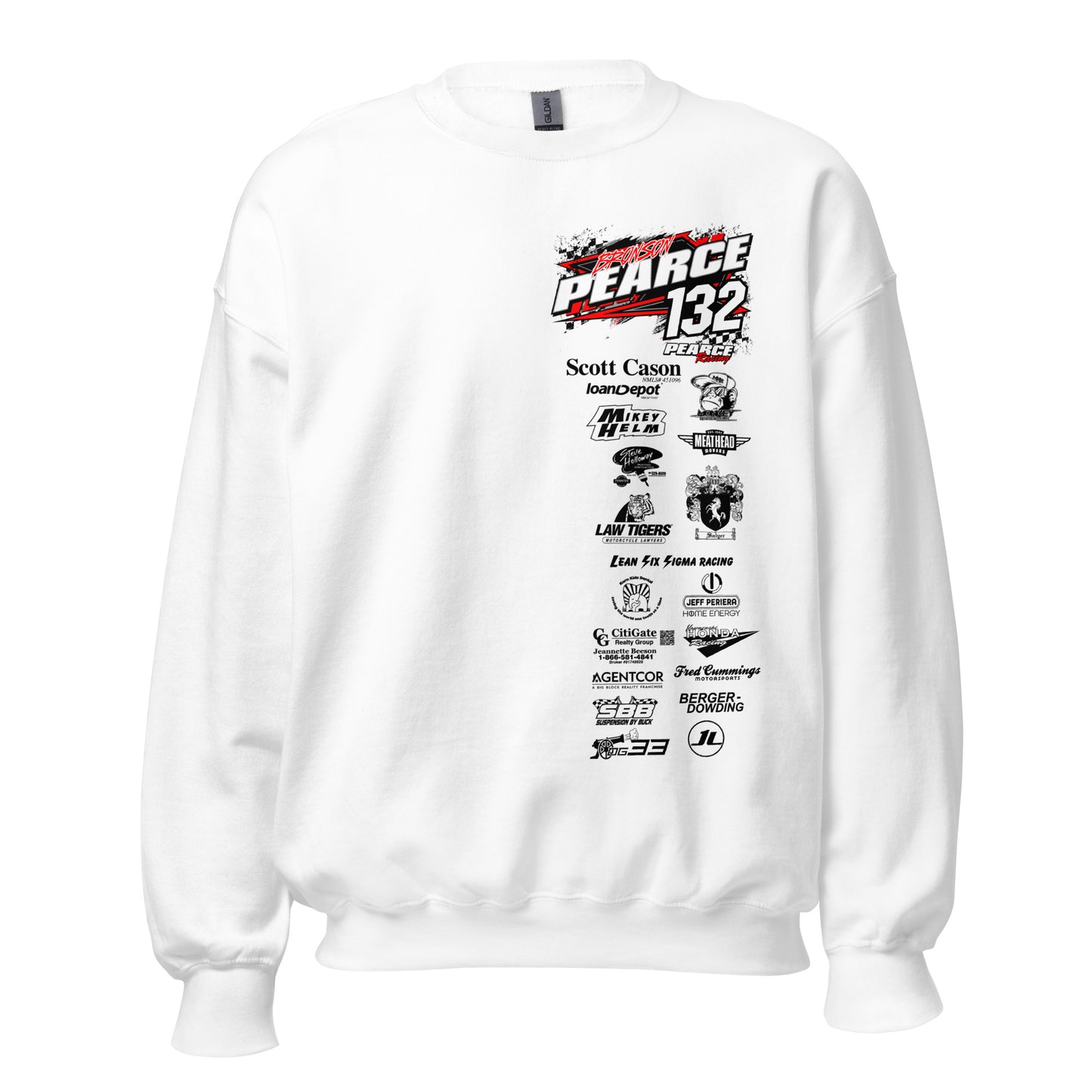 2023 Pearce Racing Crewneck Black Logo's