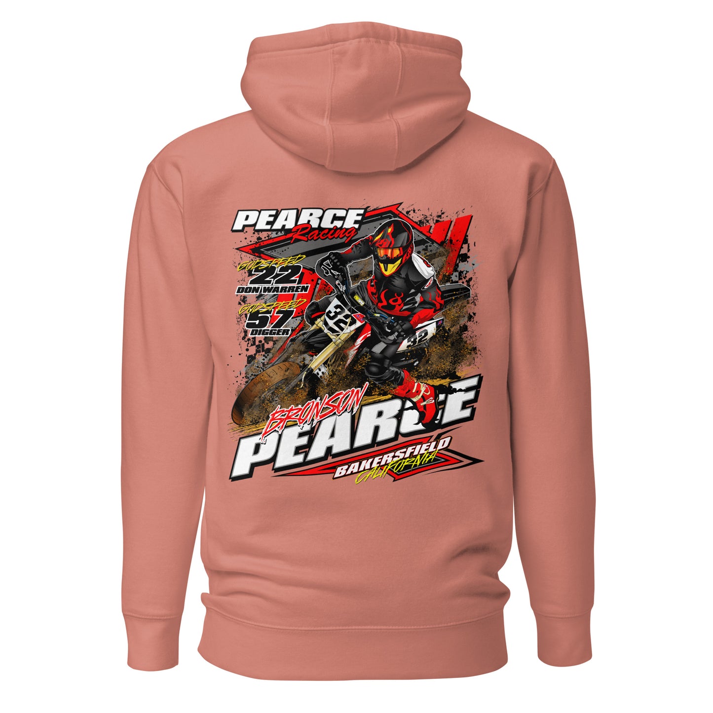 2023 Pearce Racing Hoodies Black Logo's