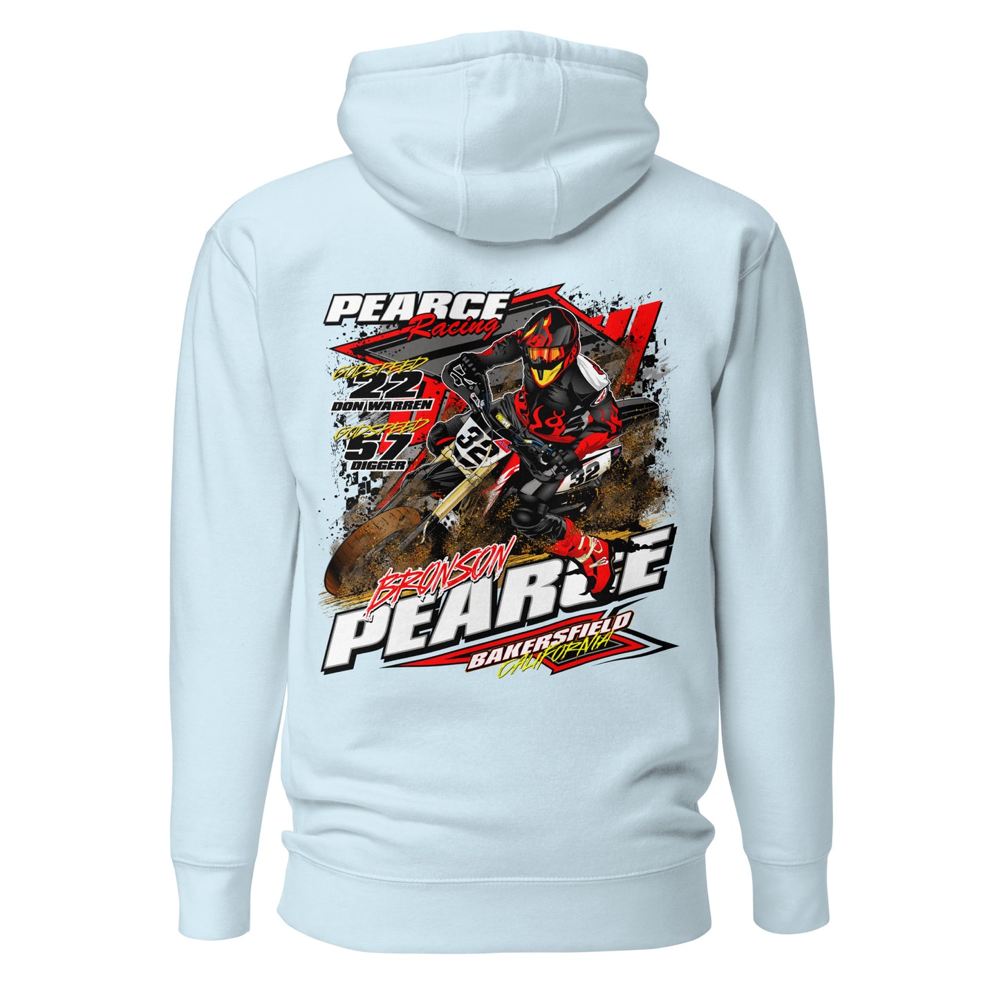 2023 Pearce Racing Hoodies Black Logo's