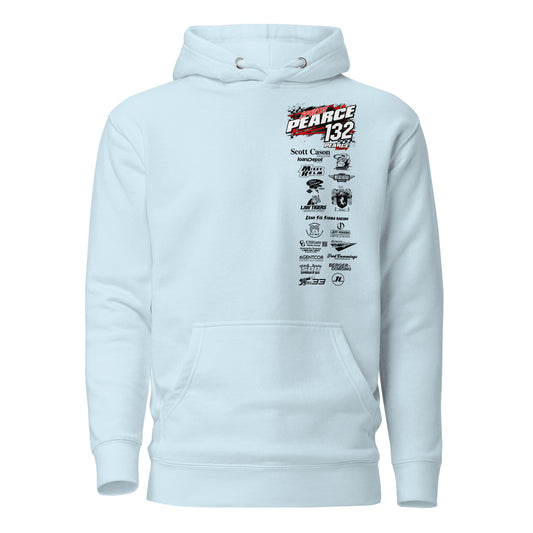 2023 Pearce Racing Hoodies Black Logo's