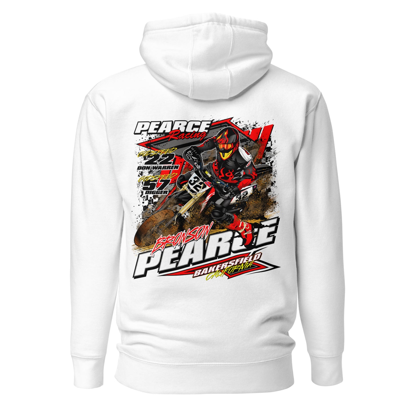 2023 Pearce Racing Hoodies Black Logo's