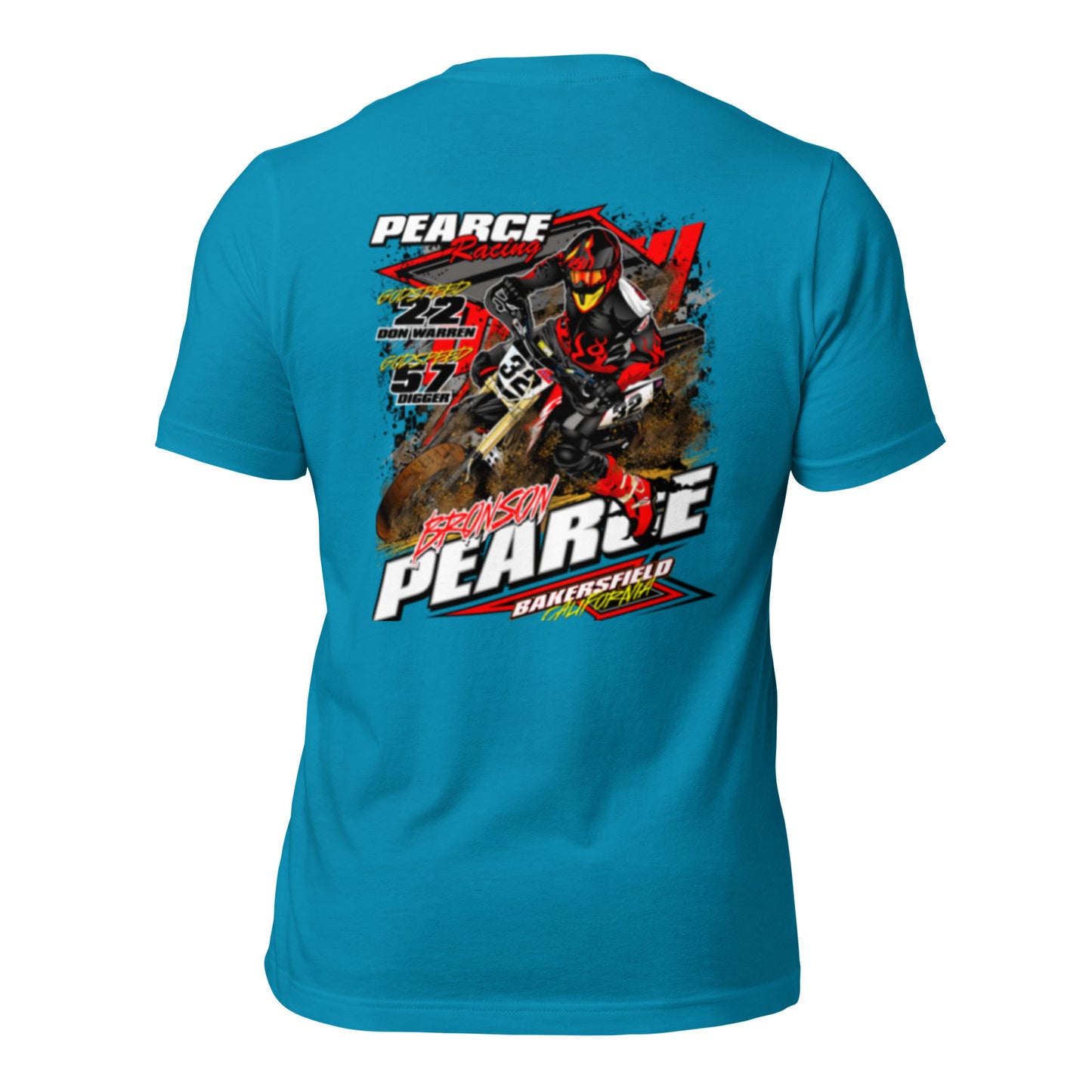 2023 Pearce Racing T-Shirt Bella + Canvas Light Colors