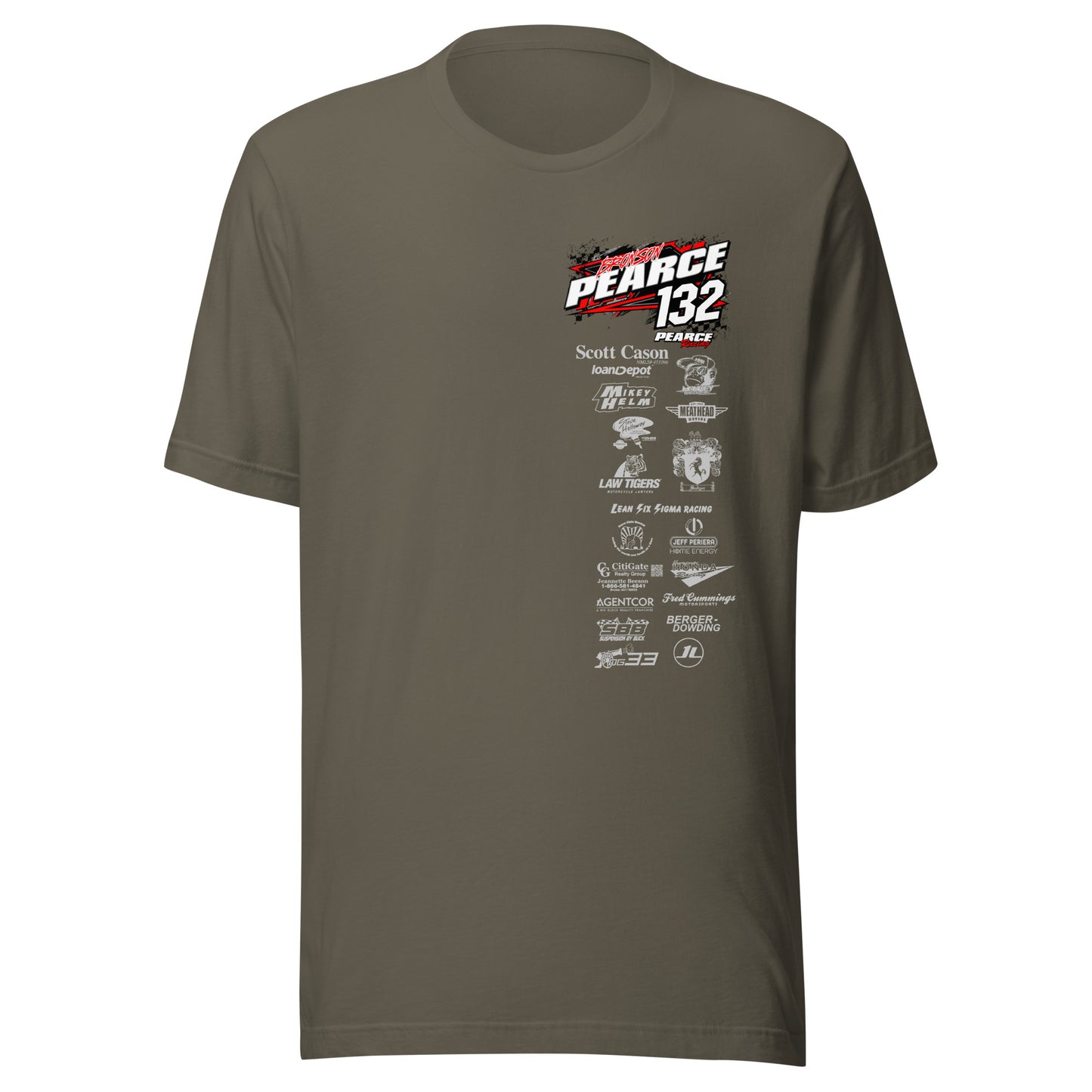 2023 Pearce Racing T-Shirt Bella + Canvas