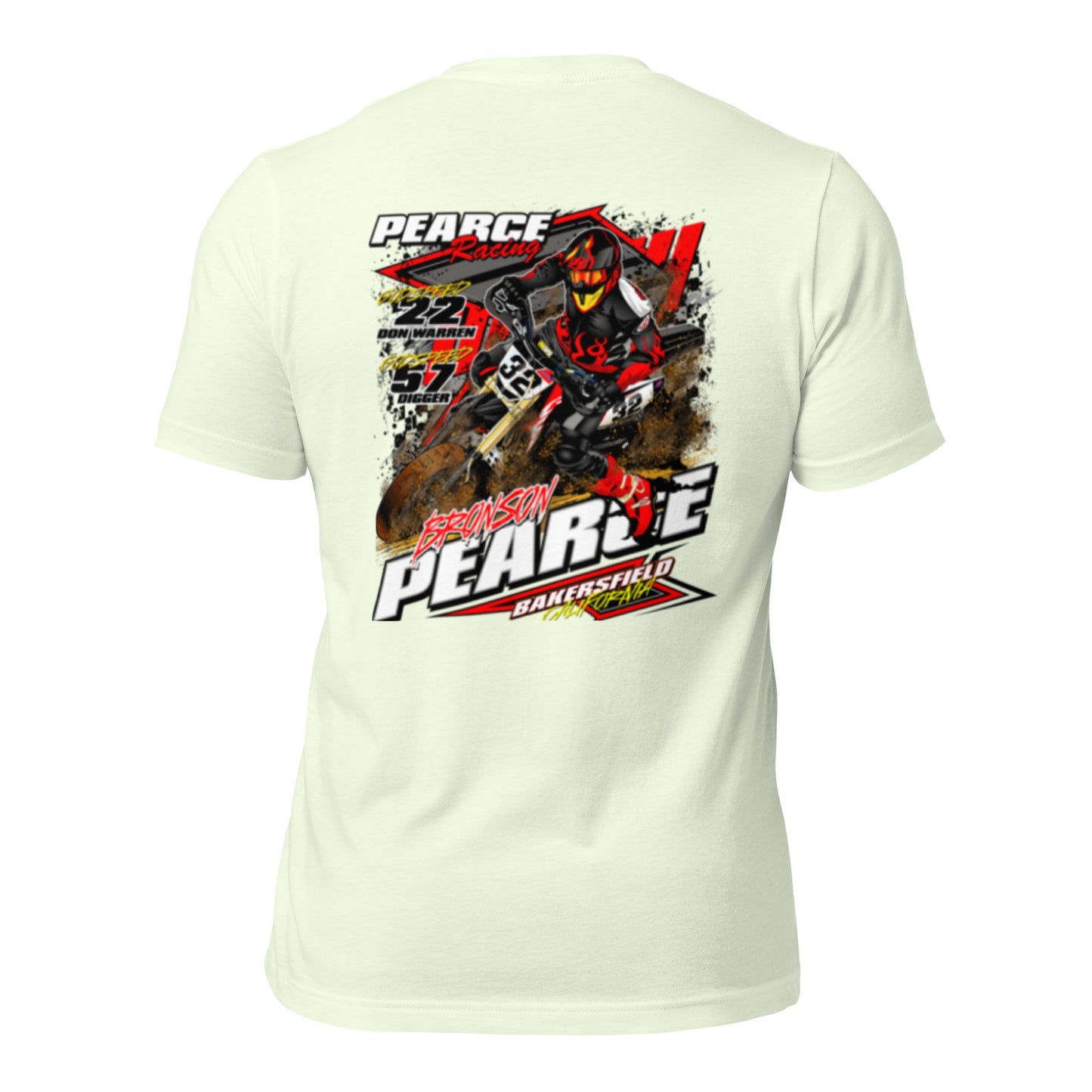 2023 Pearce Racing T-Shirt Bella + Canvas Light Colors
