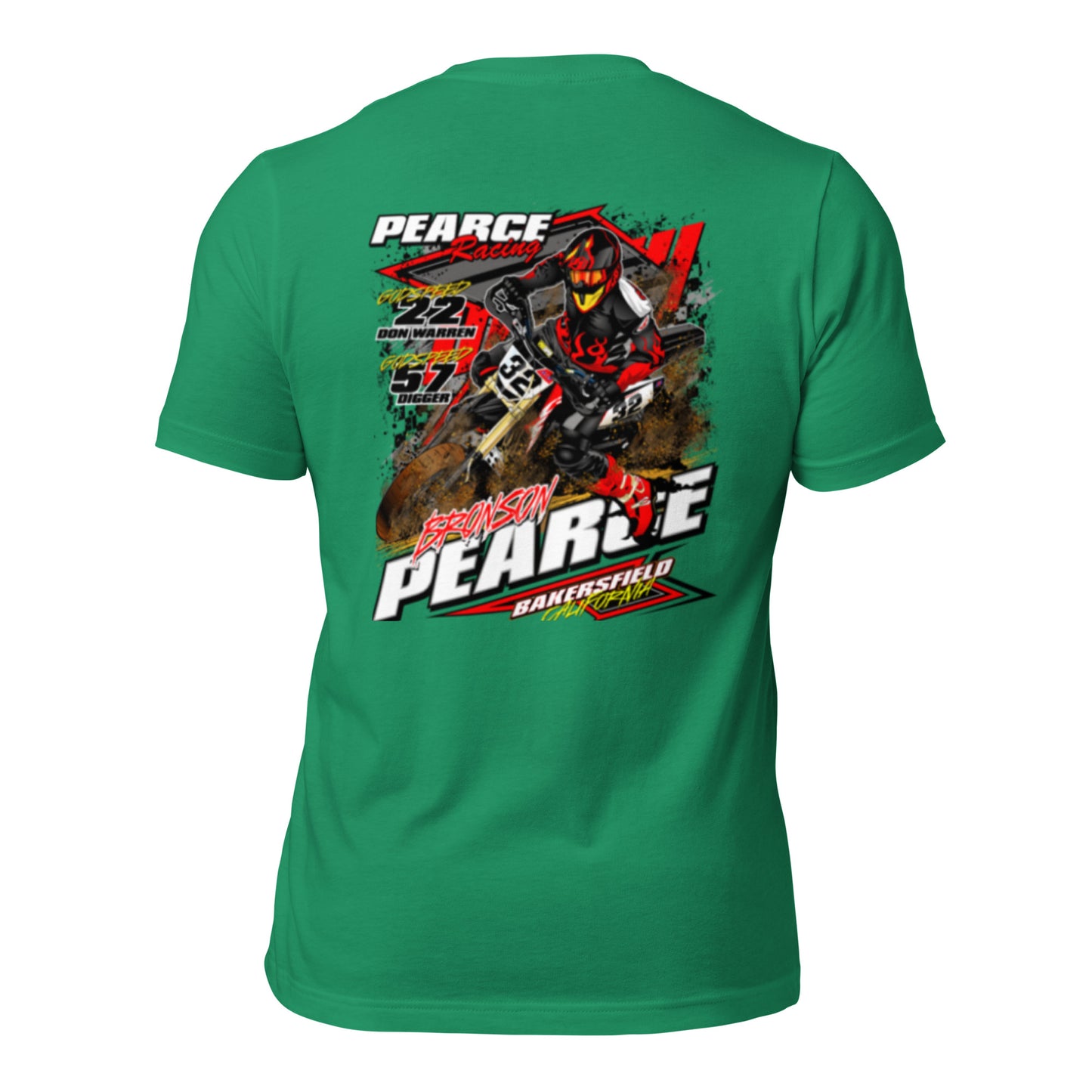 2023 Pearce Racing T-Shirt Bella + Canvas Light Colors
