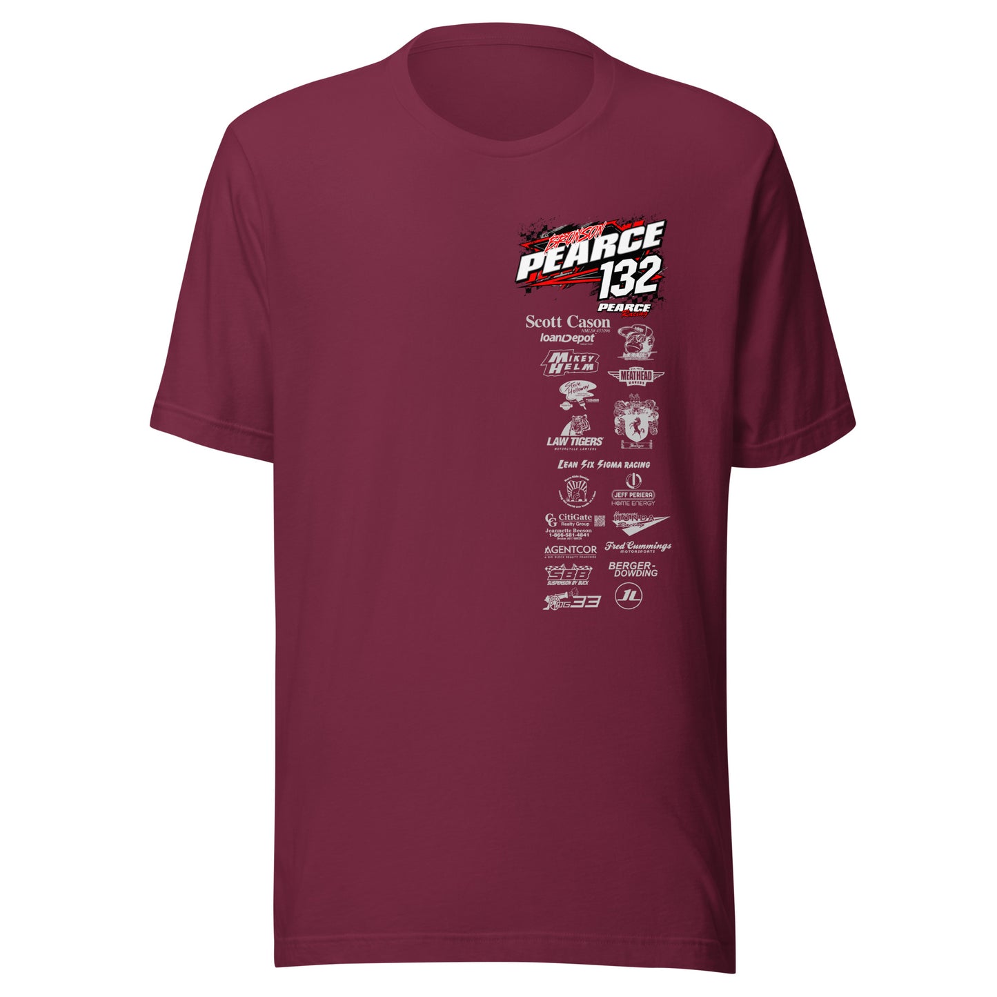 2023 Pearce Racing T-Shirt Bella + Canvas