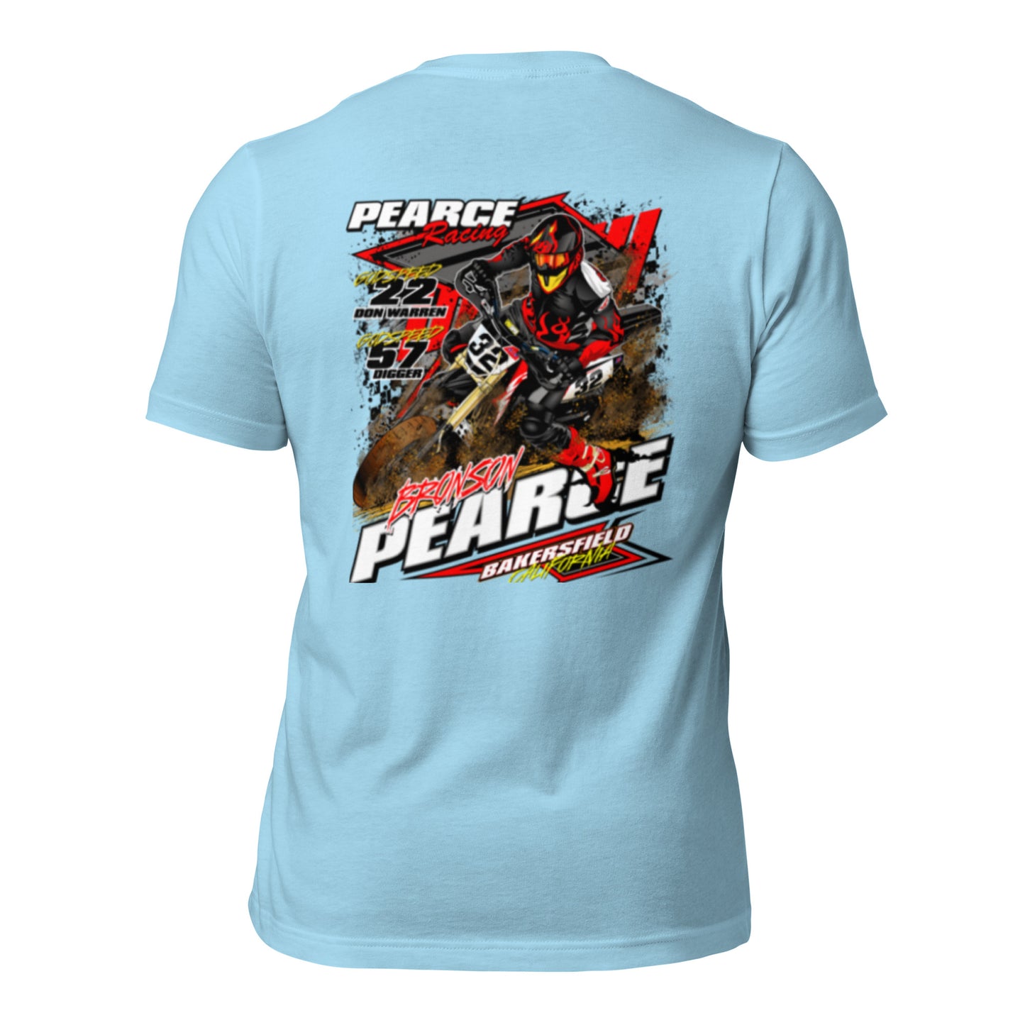 2023 Pearce Racing T-Shirt Bella + Canvas Light Colors