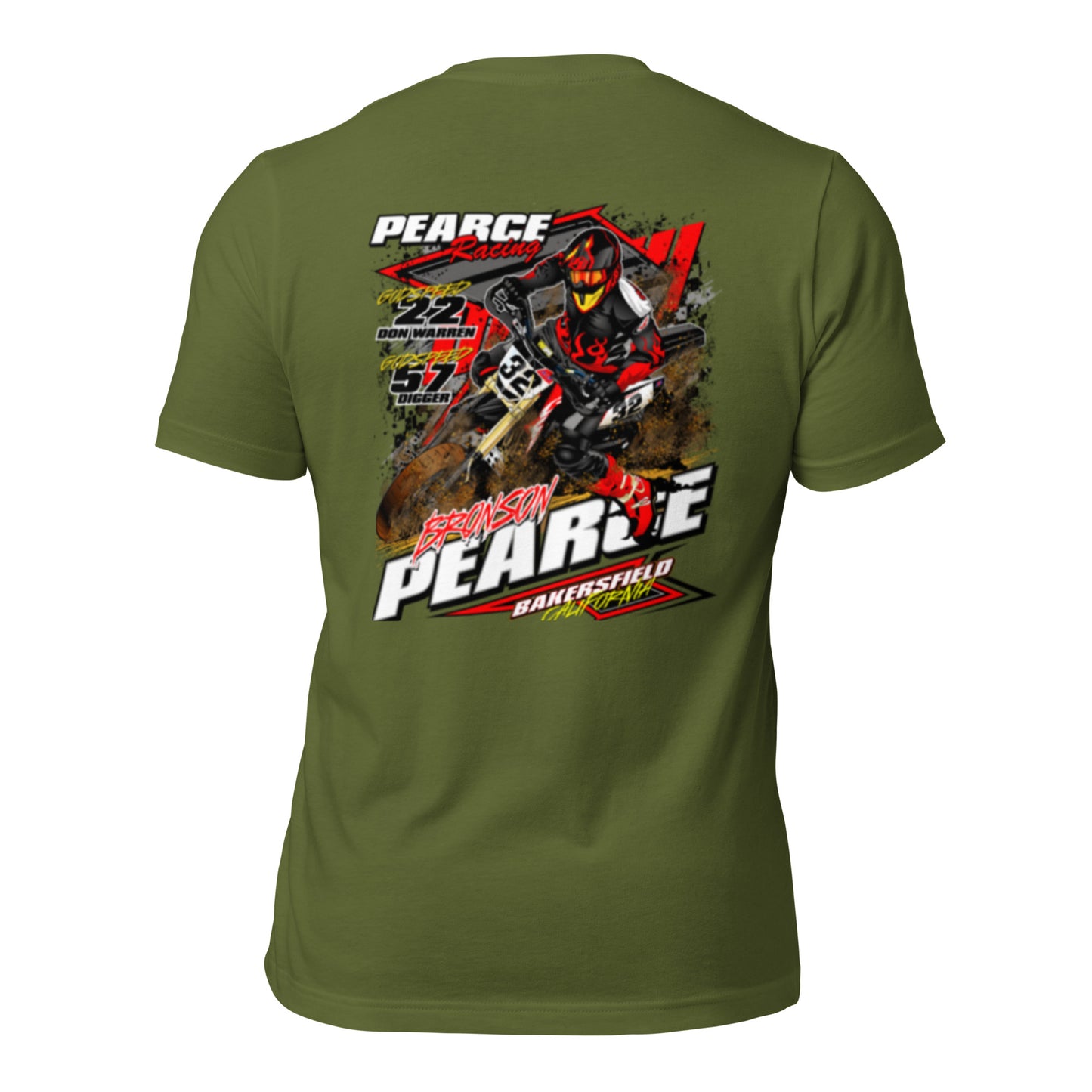 2023 Pearce Racing T-Shirt Bella + Canvas Light Colors