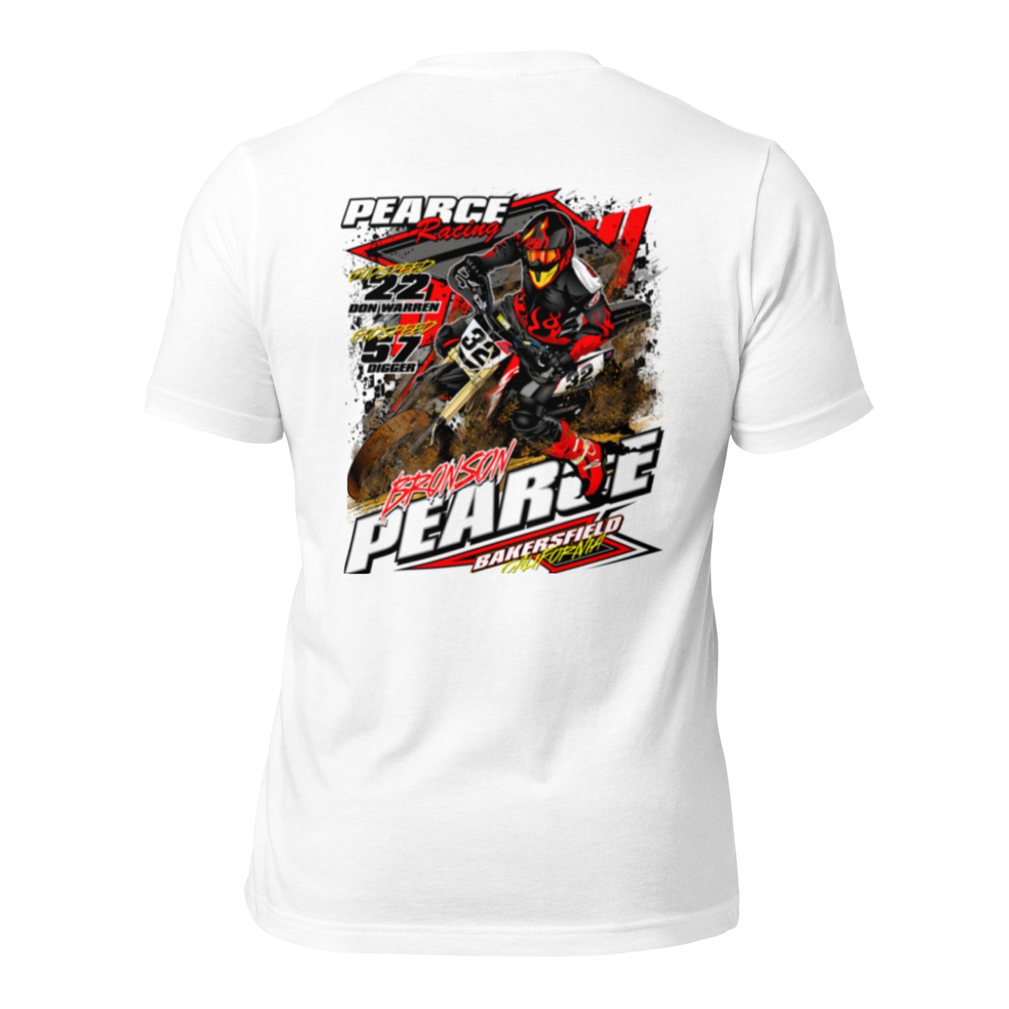 2023 Pearce Racing T-Shirt Bella + Canvas Light Colors