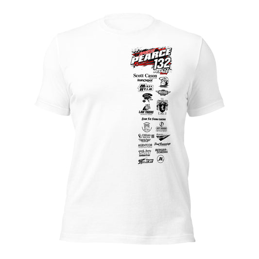 2023 Pearce Racing T-Shirt Bella + Canvas Light Colors