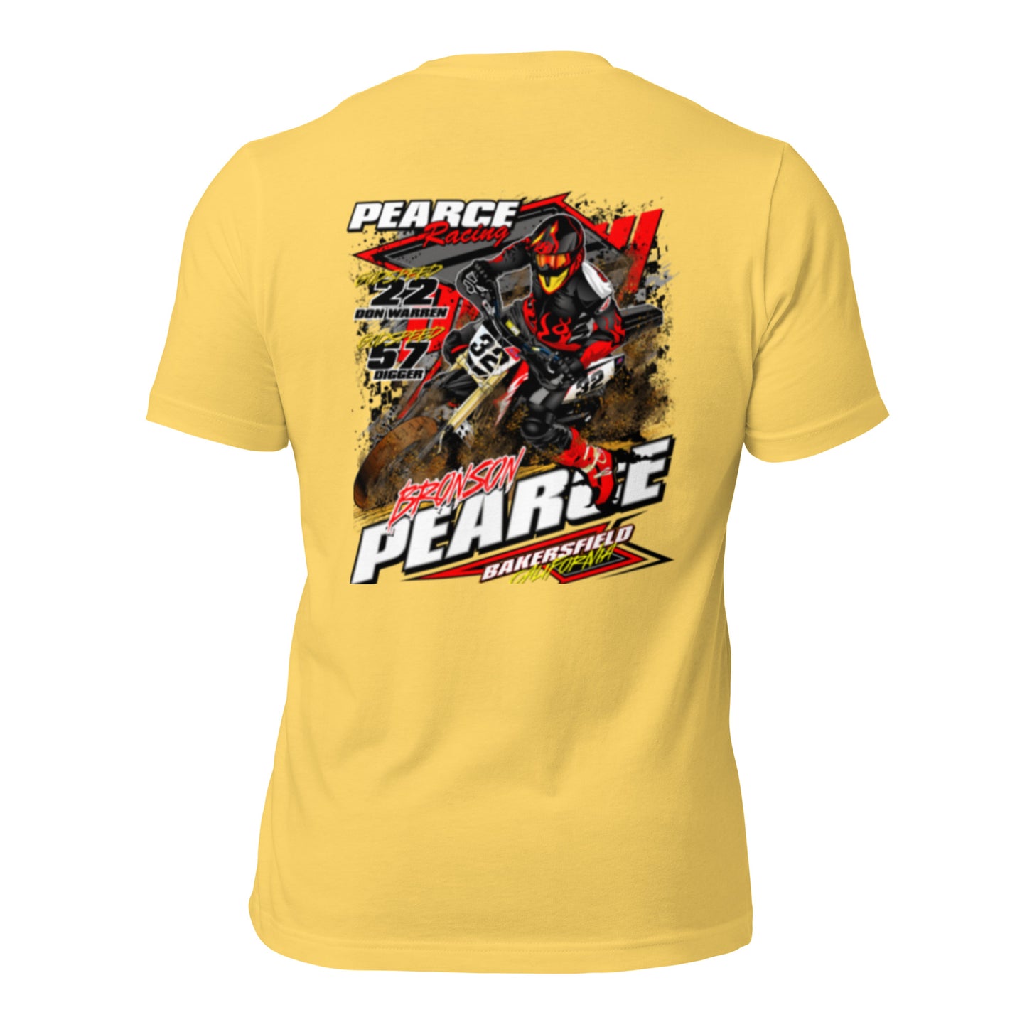 2023 Pearce Racing T-Shirt Bella + Canvas Light Colors