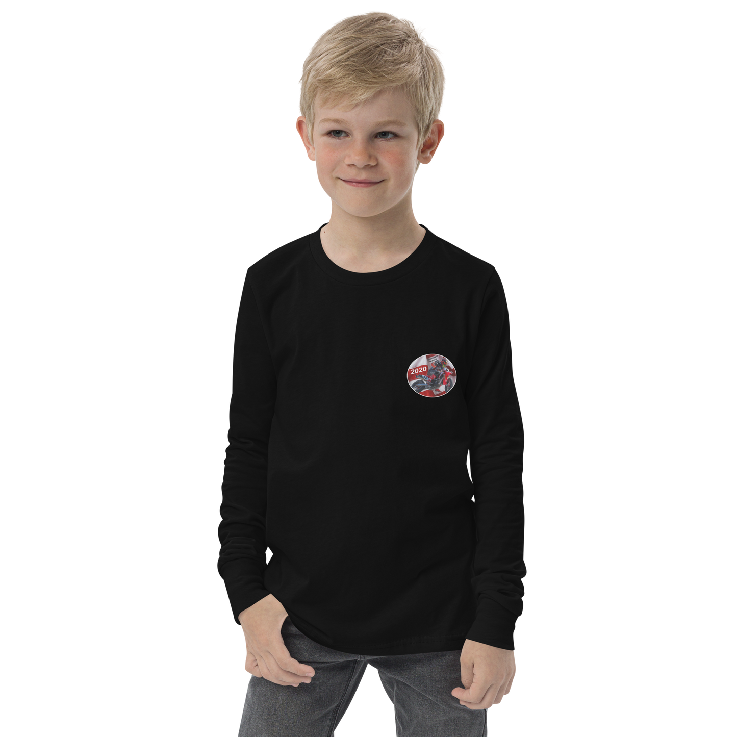 Youth OG Pearce Racing Sliding Long Sleeve - Youth long sleeve tee