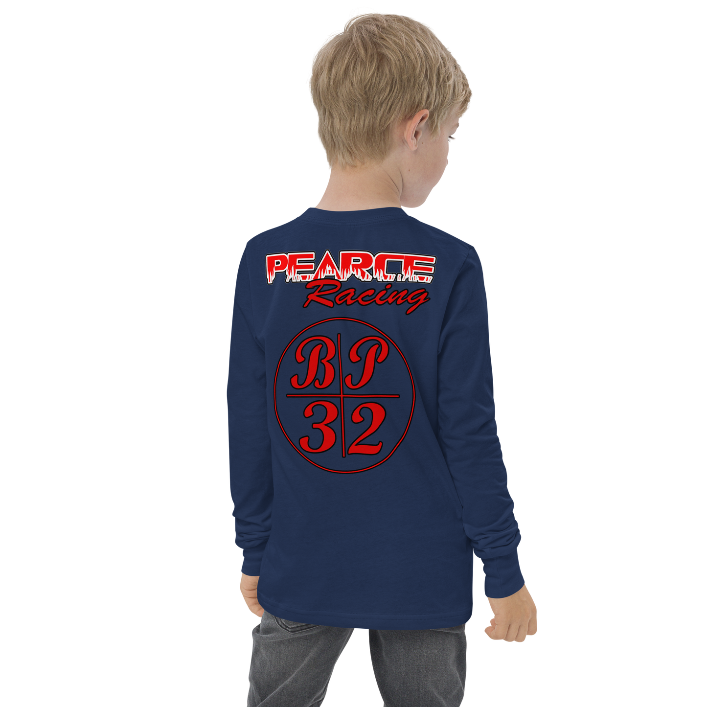 Youth OG Pearce Racing Sliding Long Sleeve - Youth long sleeve tee