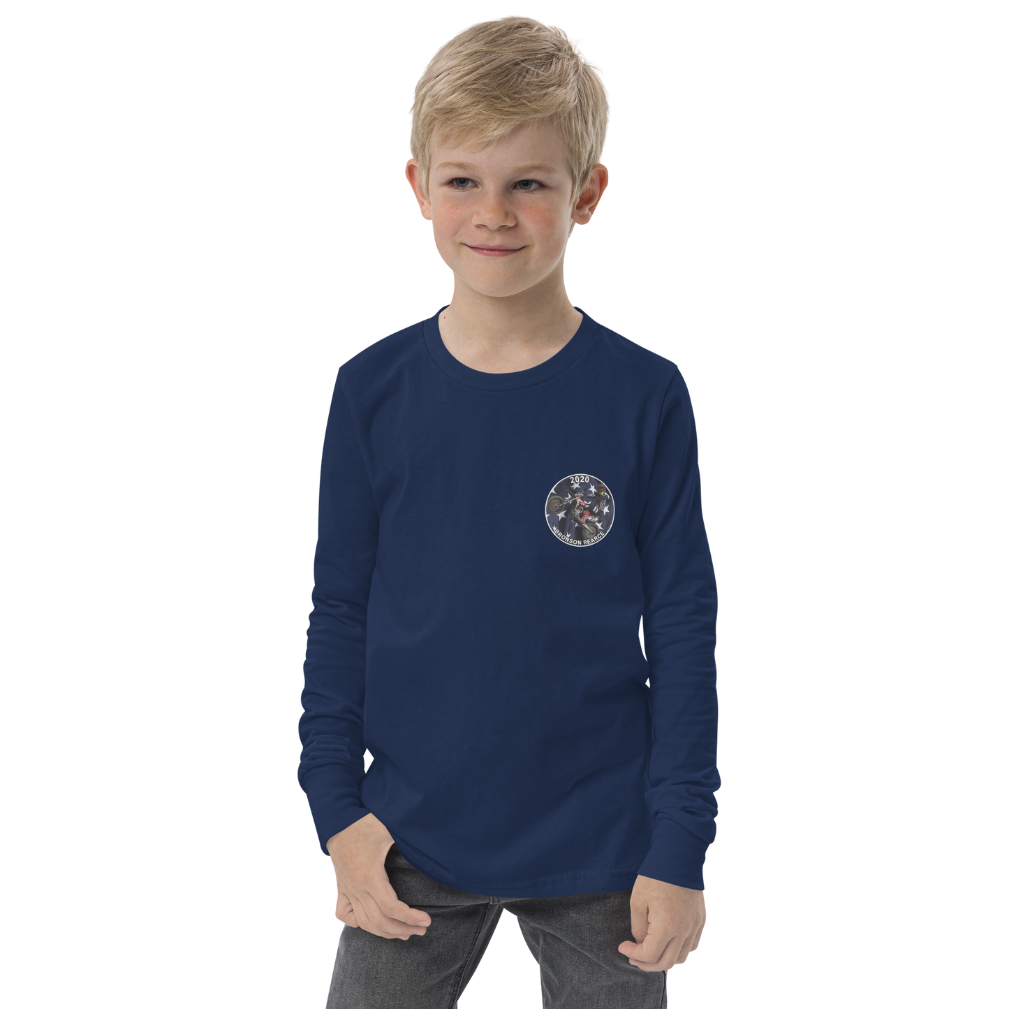 Youth OG Pearce Racing Wheelie Long Sleeve - Youth long sleeve tee