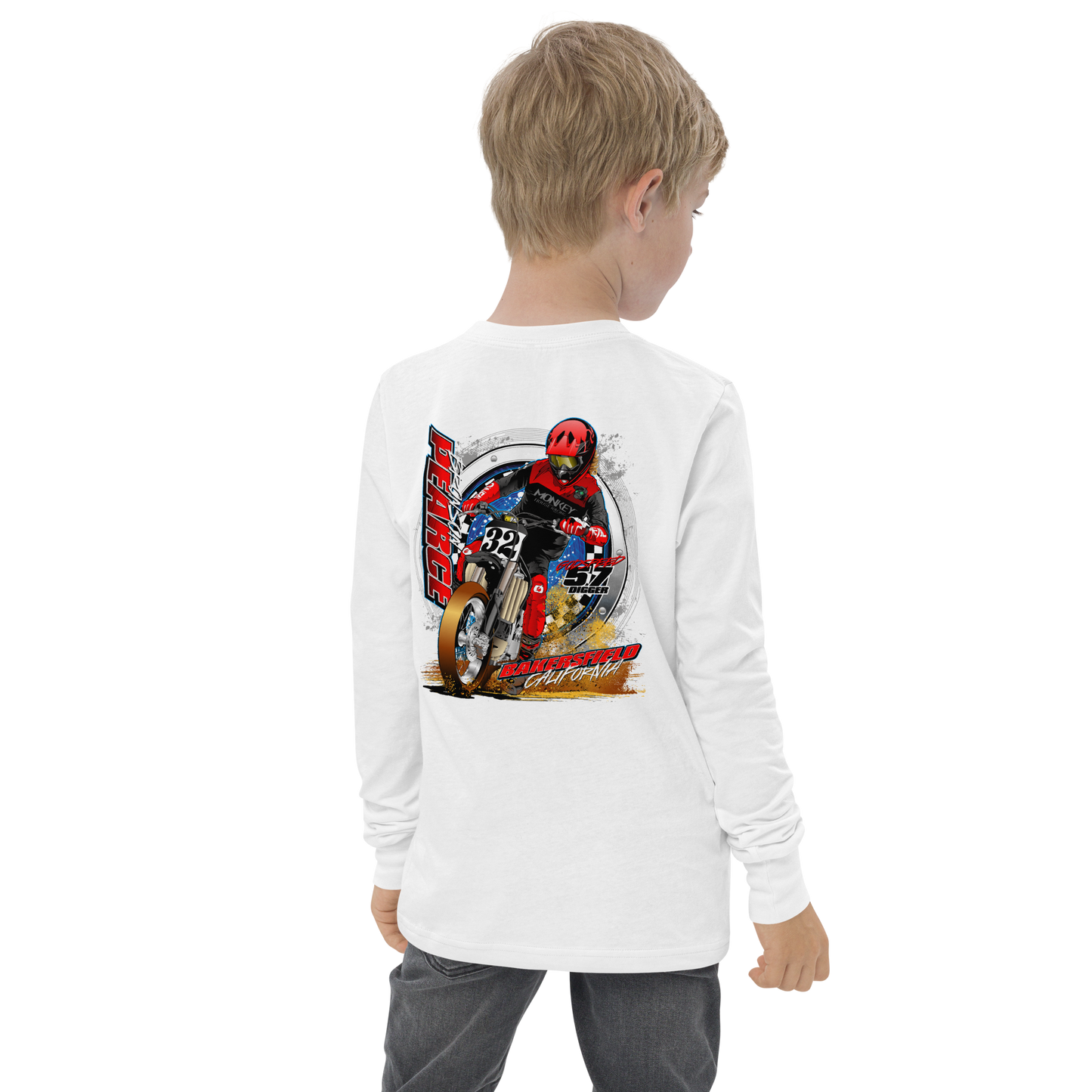 2022 Pearce Racing Youth Long Sleeve T-Shirt