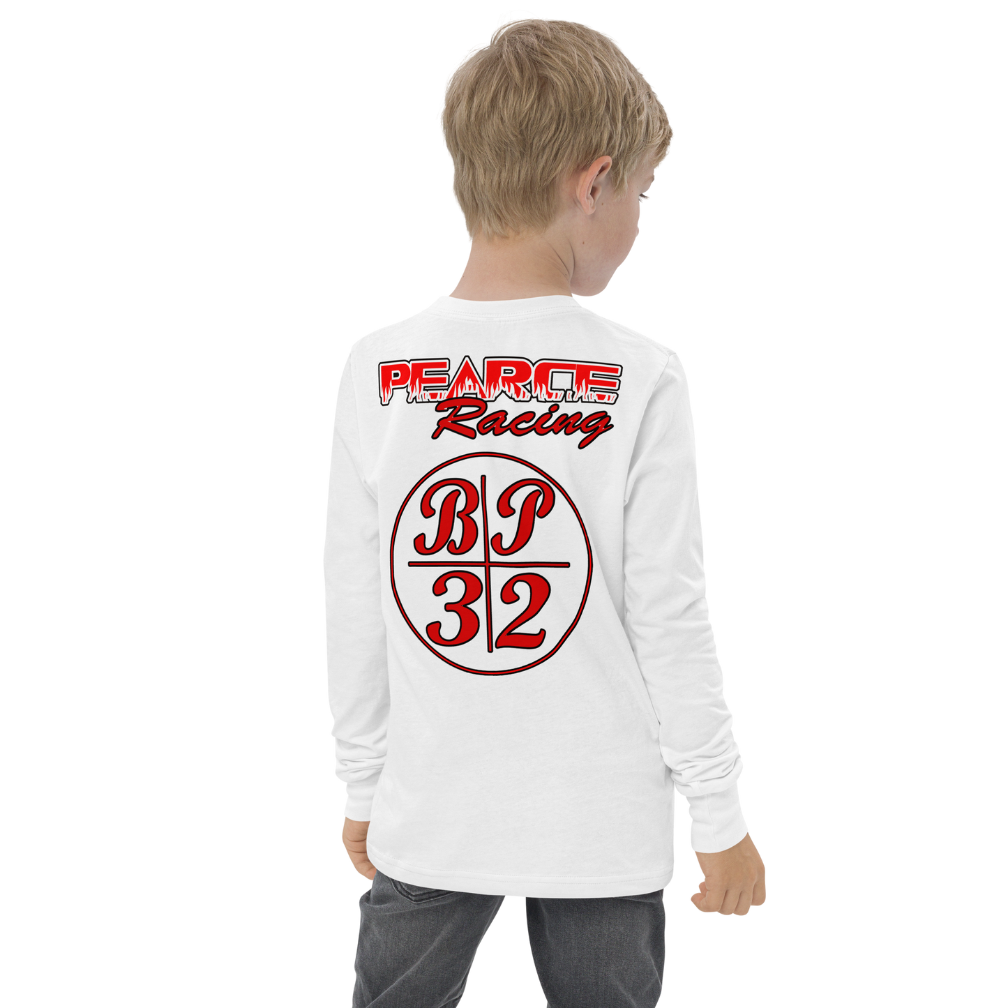 Youth OG Pearce Racing Sliding Long Sleeve - Youth long sleeve tee