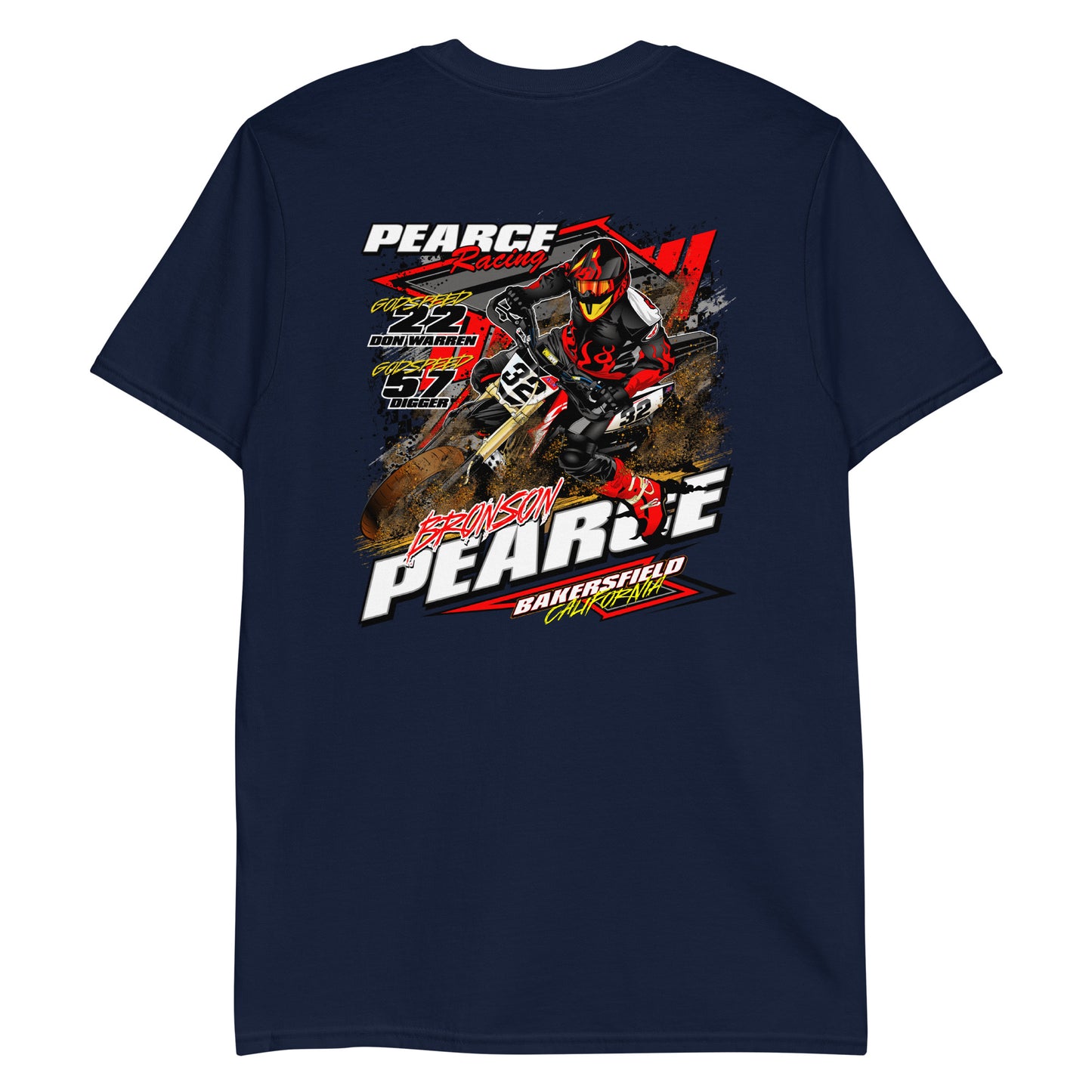 2023 Pearce Racing T-Shirt White Logo's
