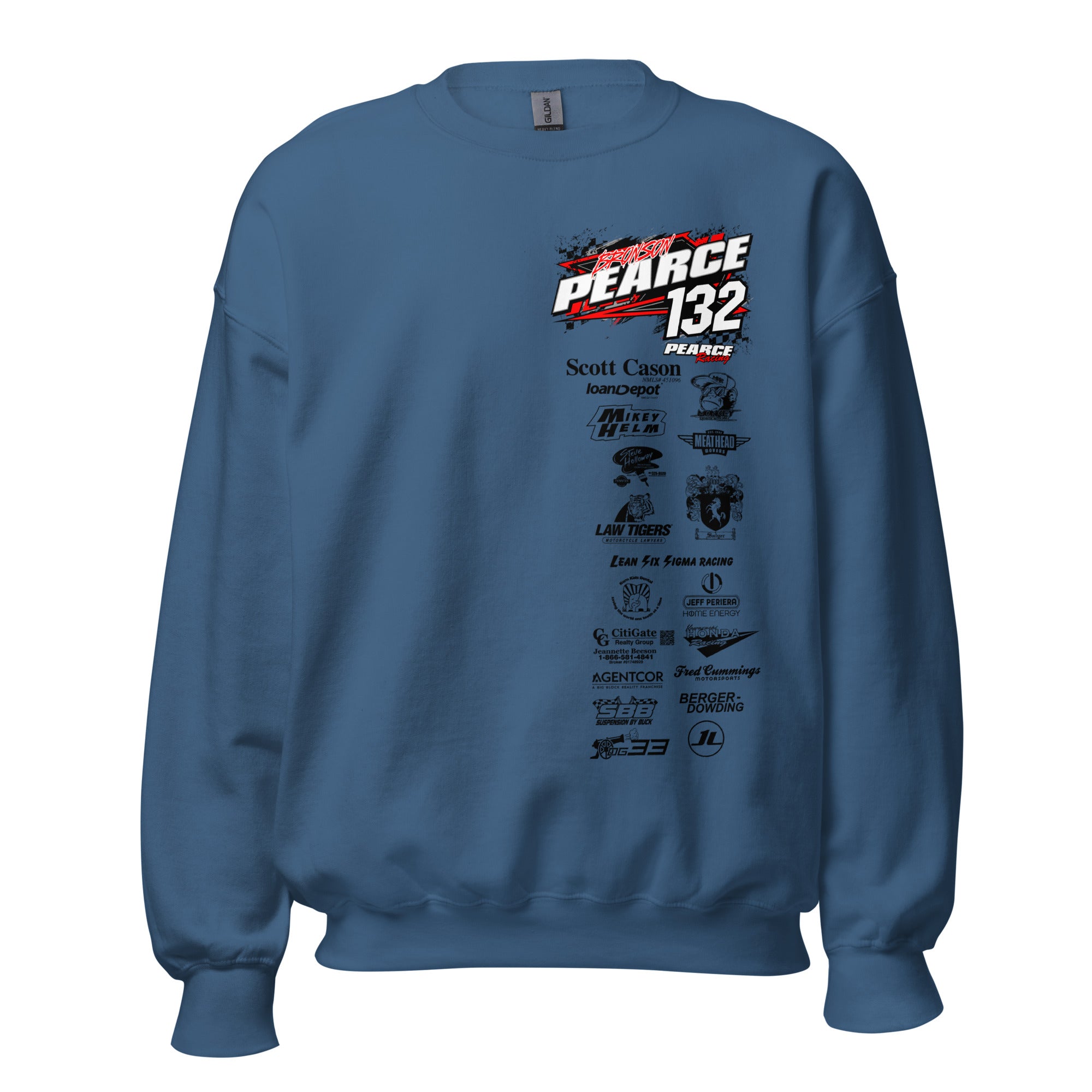 2023 Pearce Racing Crewneck Black Logo's