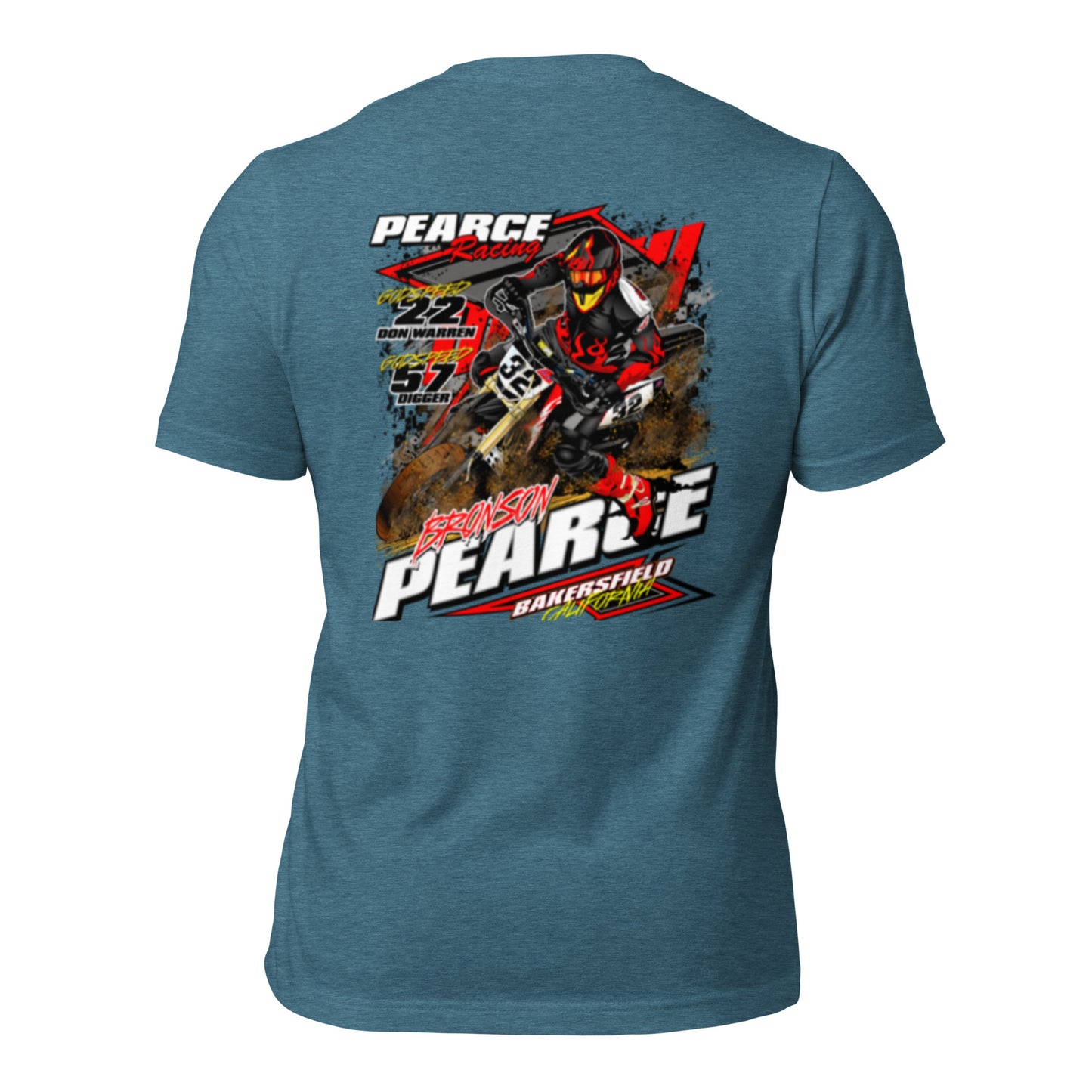 2023 Pearce Racing T-Shirt Bella + Canvas Light Colors