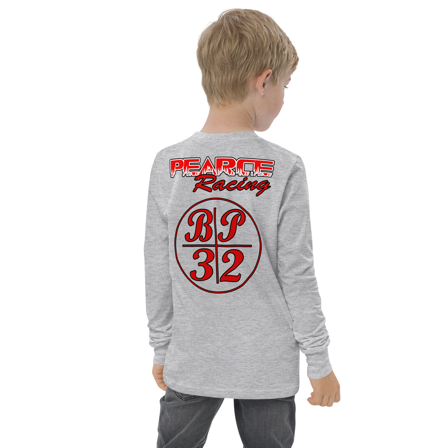 Youth OG Pearce Racing Wheelie Long Sleeve - Youth long sleeve tee