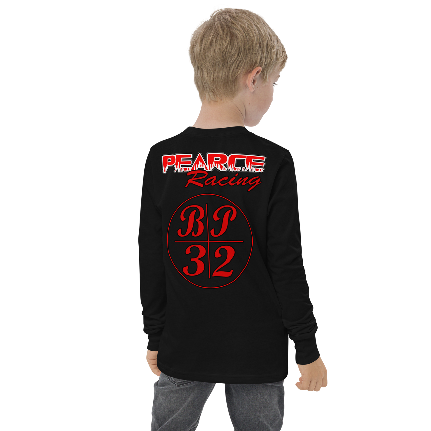 Youth OG Pearce Racing Sliding Long Sleeve - Youth long sleeve tee