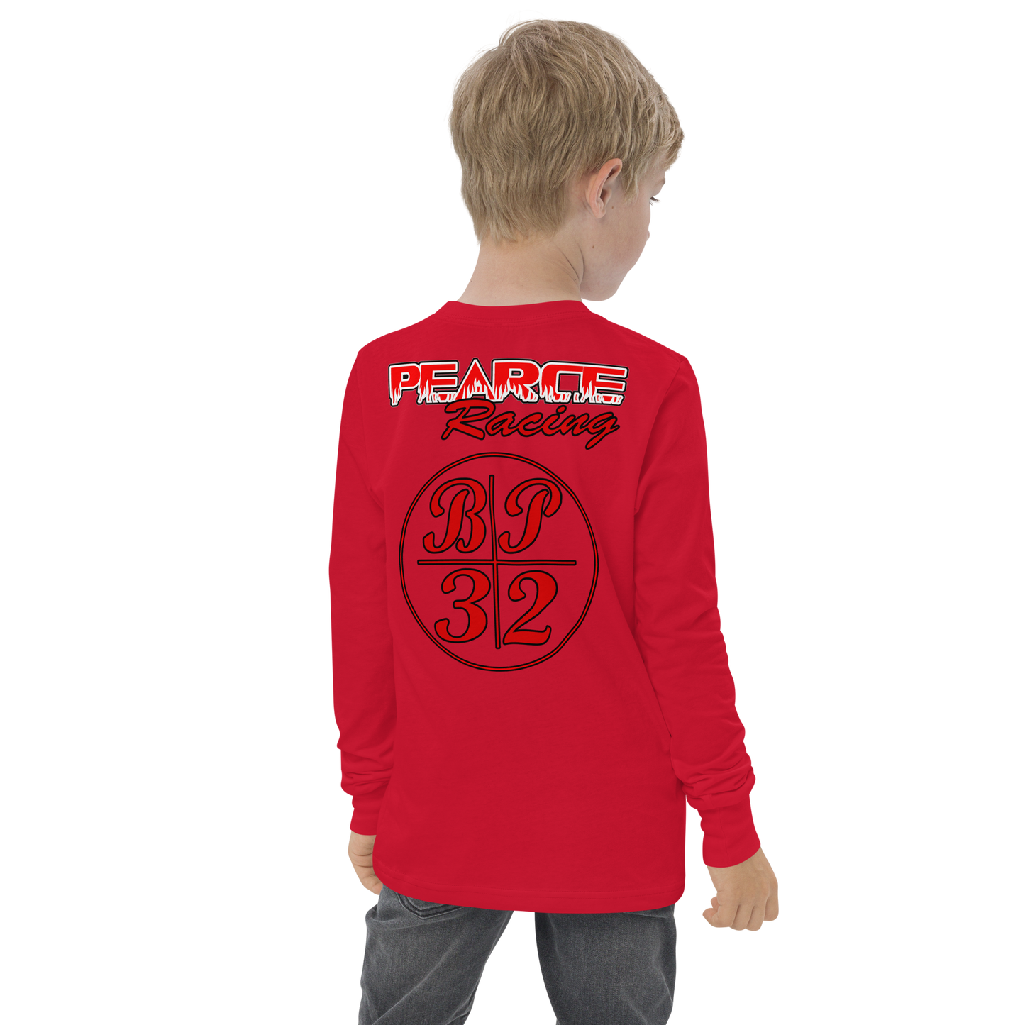 Youth OG Pearce Racing Wheelie Long Sleeve - Youth long sleeve tee