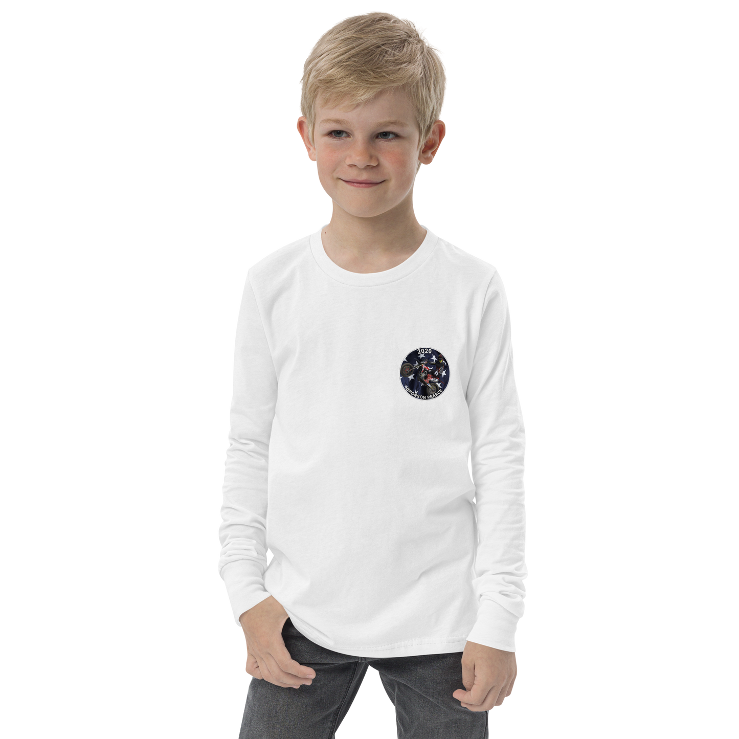 Youth OG Pearce Racing Wheelie Long Sleeve - Youth long sleeve tee